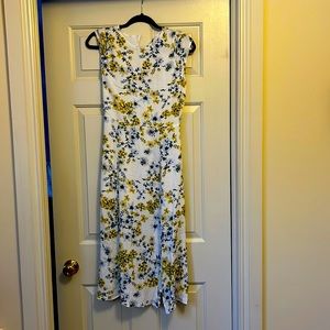 Banana Republic White Floral Dress